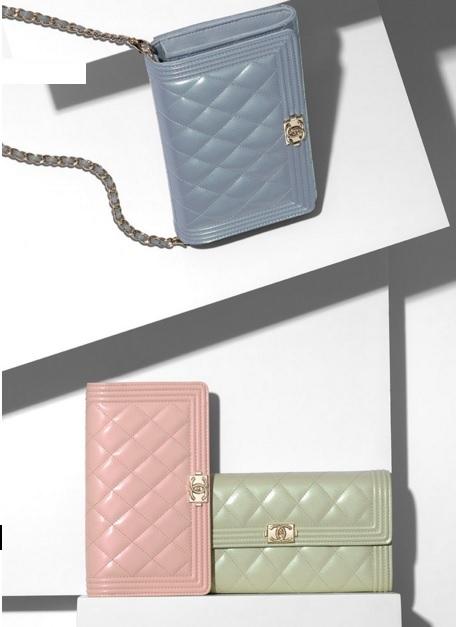 CHANEL☆ボーイシャネルツートンカーフスキンチェーンウォレットシャネル財布コピーA80382 Y60434 2B092